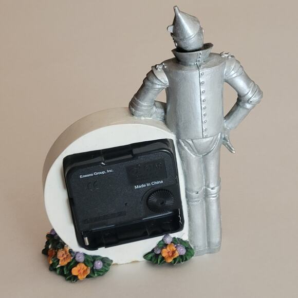 Wizard of Oz Tin Man Time to be Thoughtful Desk Clock Enesco Yellow brick road - Picture 3 of 16